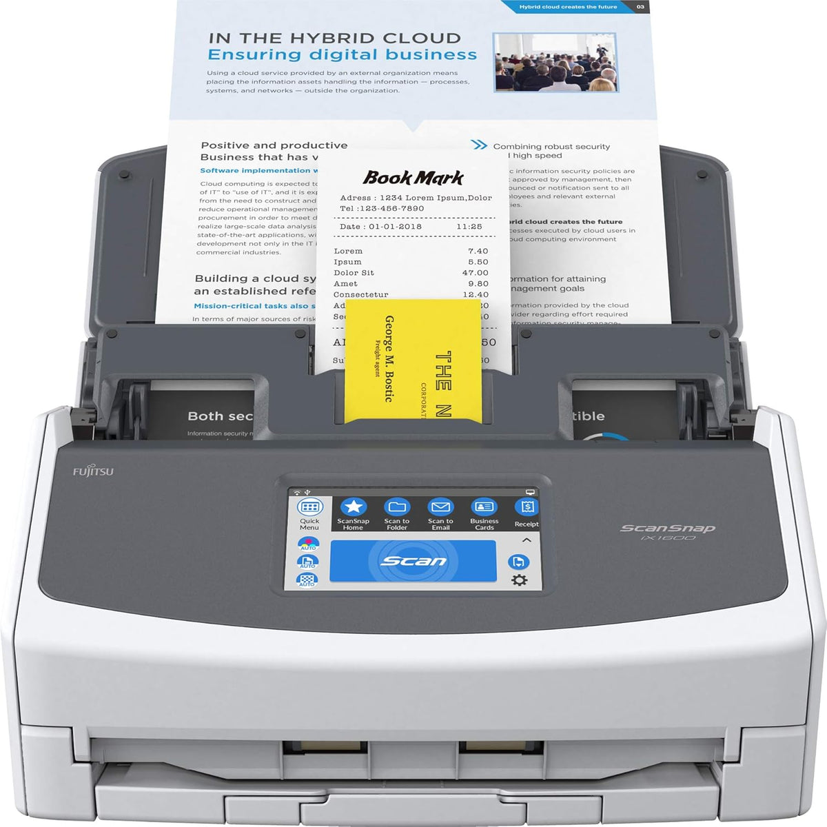 Black Document Scanner W4206