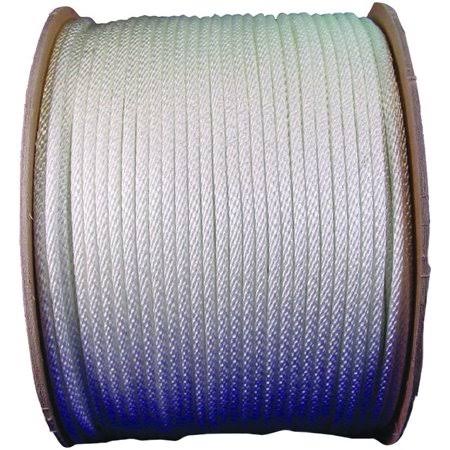 4 by 600 Foot Solid Braided Nylon Rope B844
