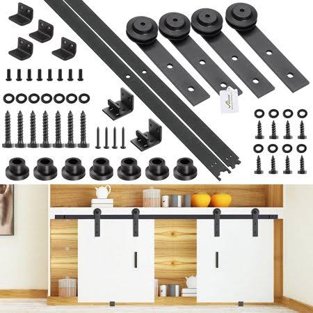 Mini Sliding Double Barn Door Hardware Kit Z30587