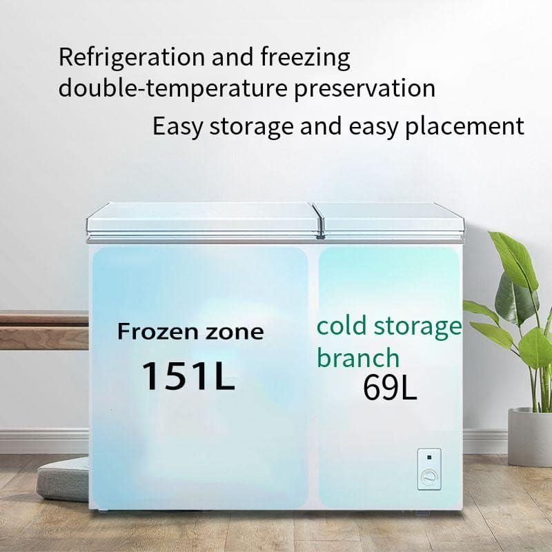 White 7.7 Cu.ft Double Door Chest Freezer with Removable Baskets E134