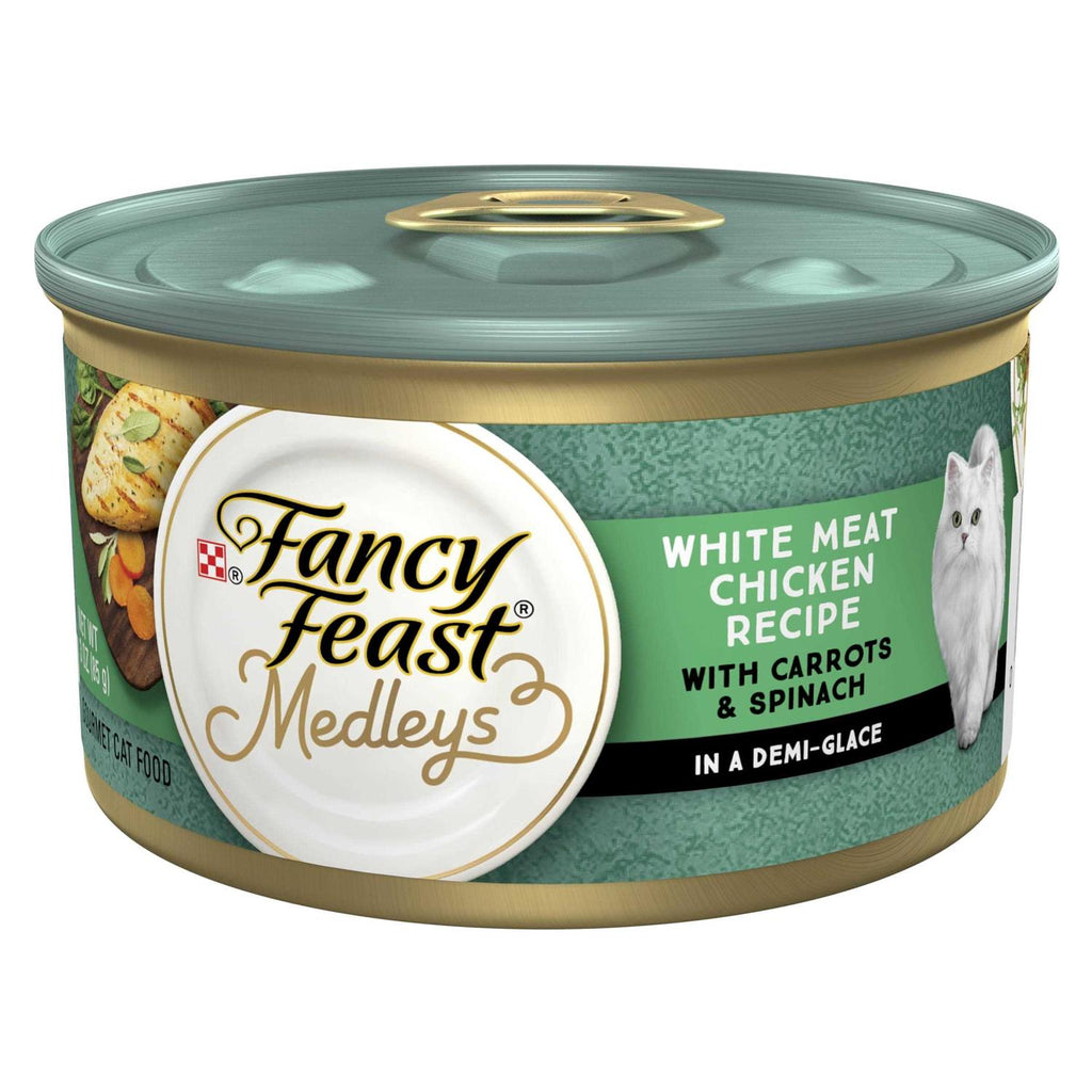 White Meat Chicken Recipe with Garden Veggies in Sauce Canned Cat Food Z545