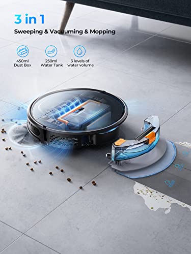 Robot Vacuum and Mop Combo, 4500Pa Suction, Self-Charging Q92915