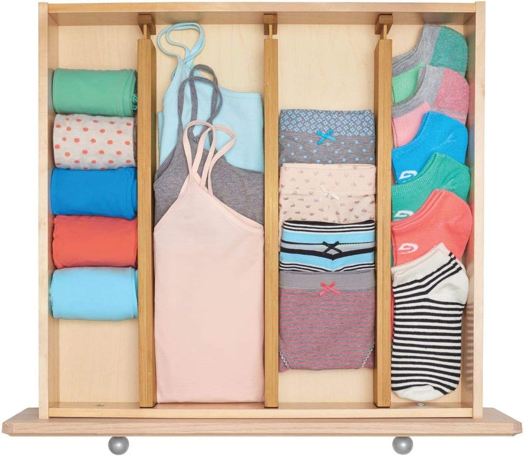 Adjustable Bamboo Drawer Divider 4 Pack A958312