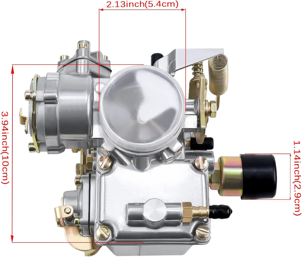 Carburetor for VW Beetles 1600cc Dual-Port Engine 1971-1979 Pack of 2 D5104