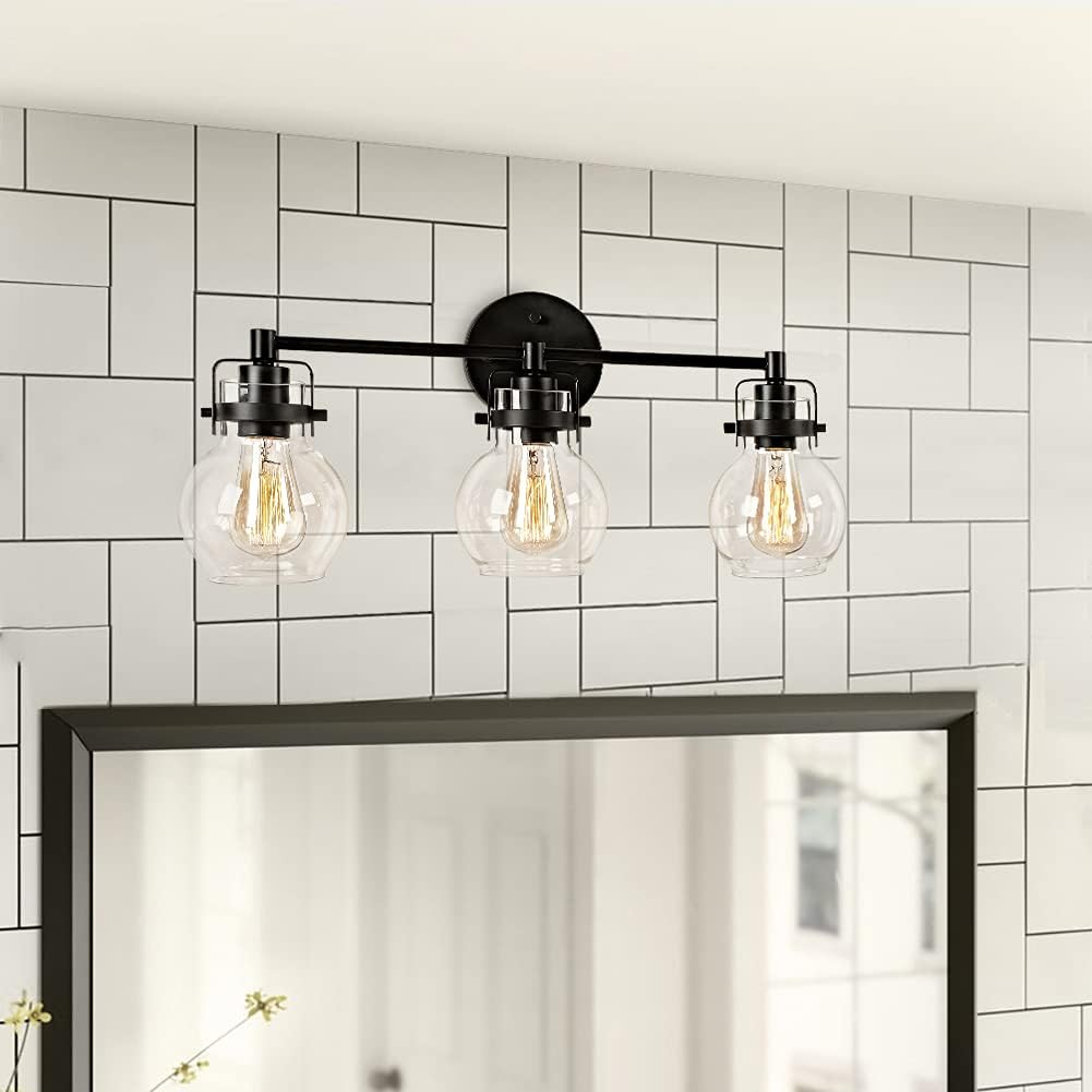 2 Light Black Metal Wall Sconce Lamp Fixture N9443