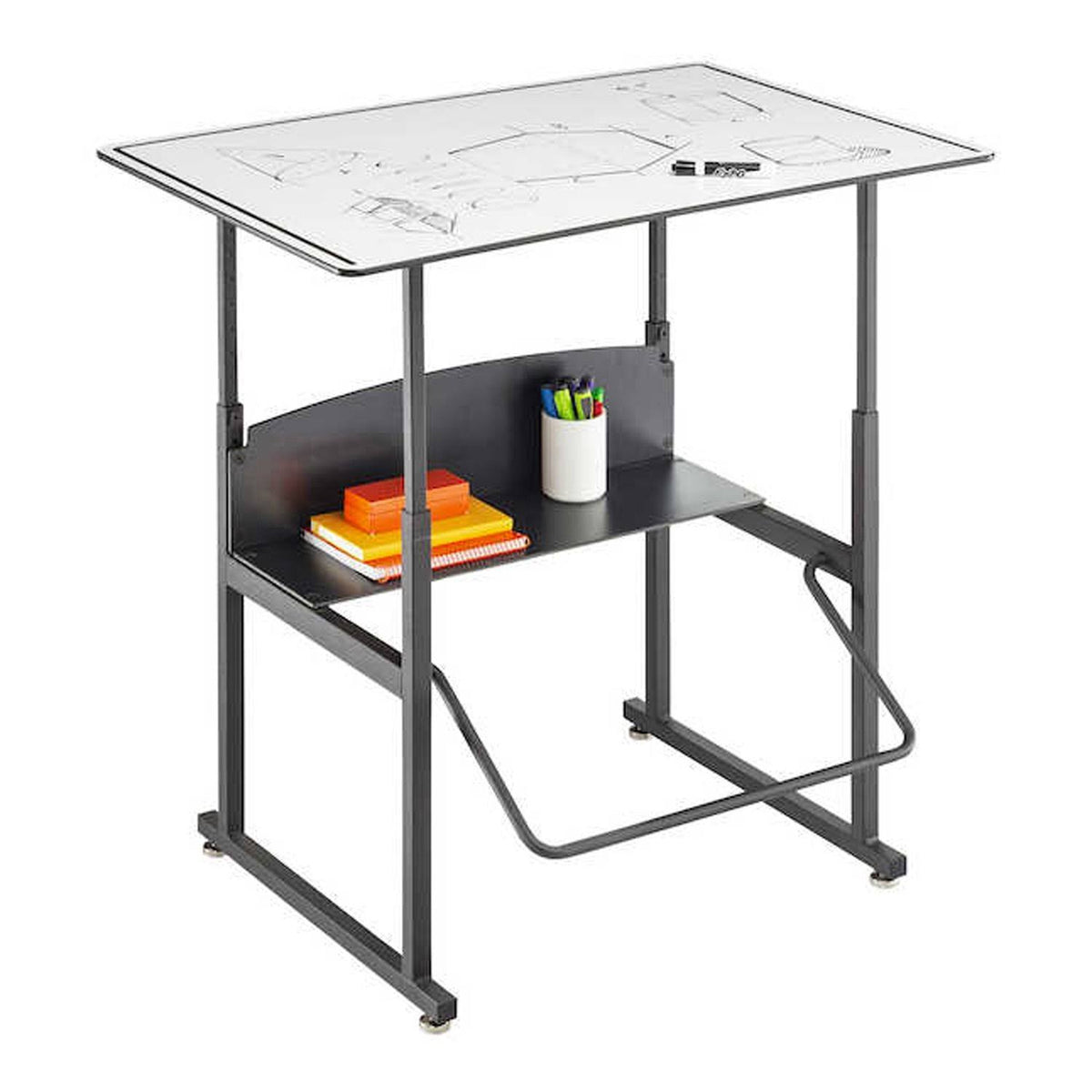 White Rectangular Stand-Up Table X58141