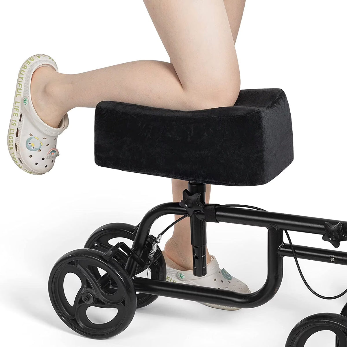 Black Memory Foam Knee Scooter Seat Cushion Z7738