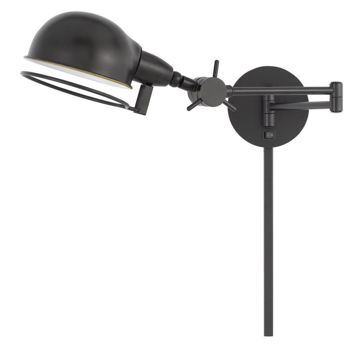 Swing Arm Wall Lamp with Adjustable Shade Dark Bronze T532