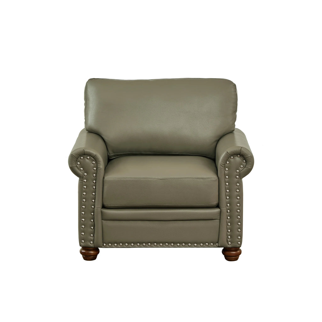 Grey Faux Leather Single Seat Sofa Chair K460
