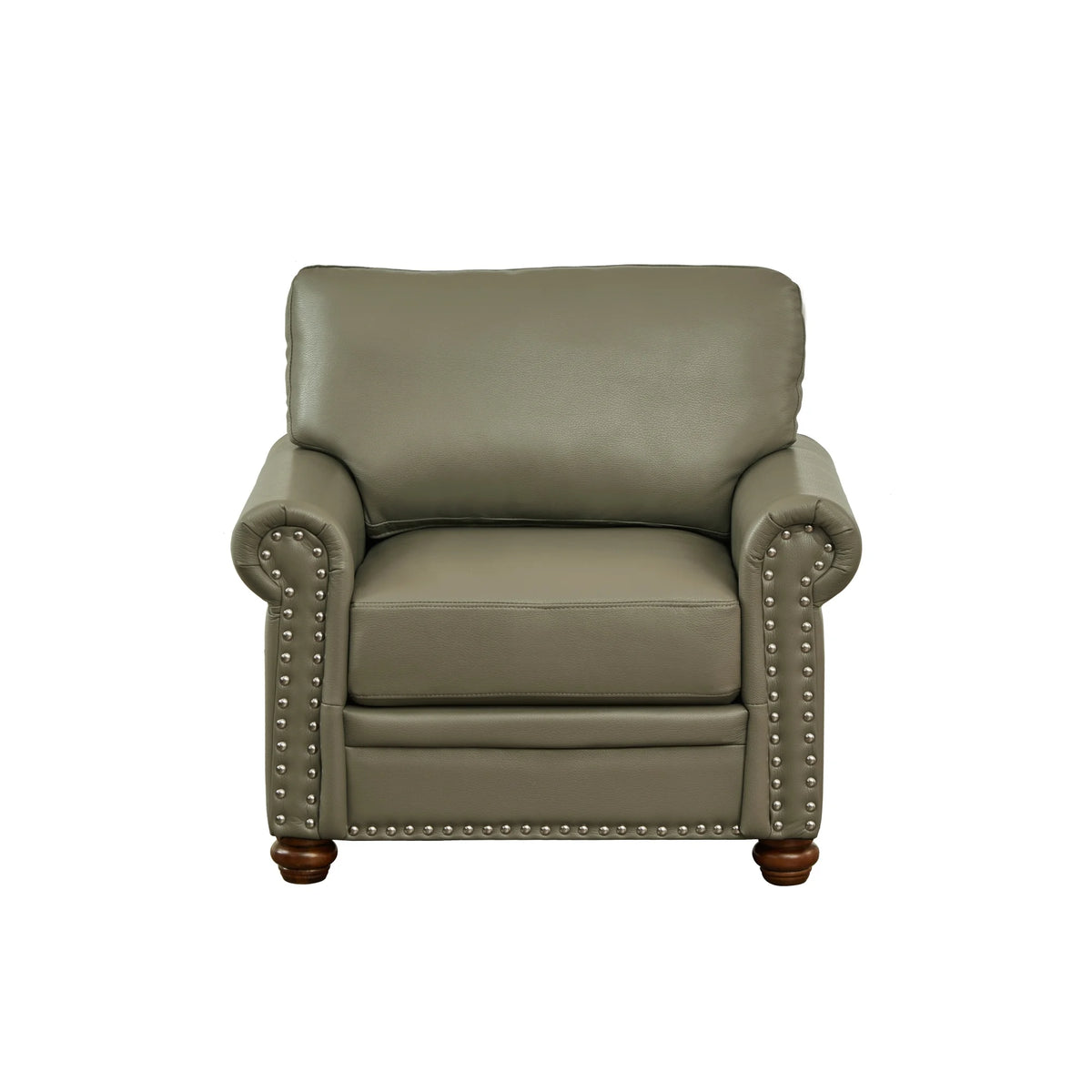 Grey Faux Leather Single Seat Sofa Chair K460