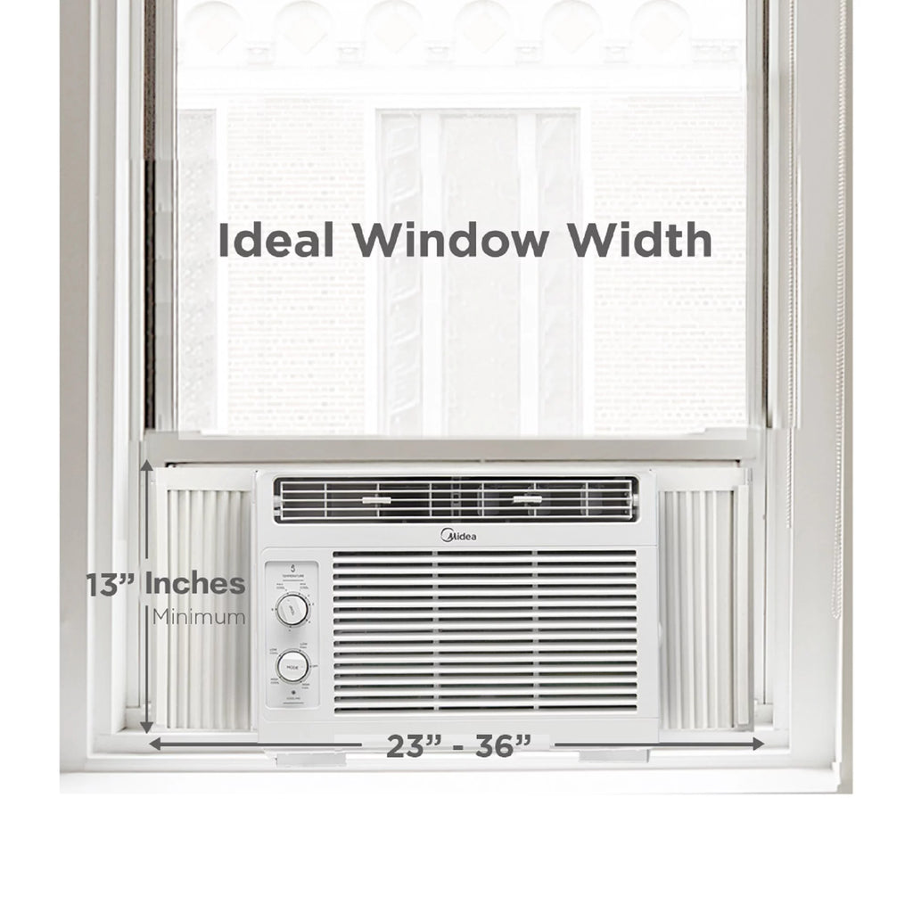 5,000 BTU 150 Sq ft Mechanical Window Air Conditioner, White U62164