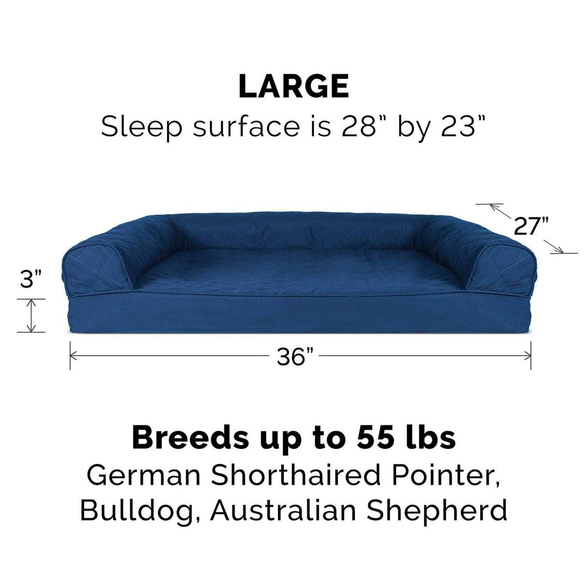 Quilted Sofa Dog Bed G3524