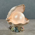 Ivory Resin Clam Night Light, 7 Inches High V531466