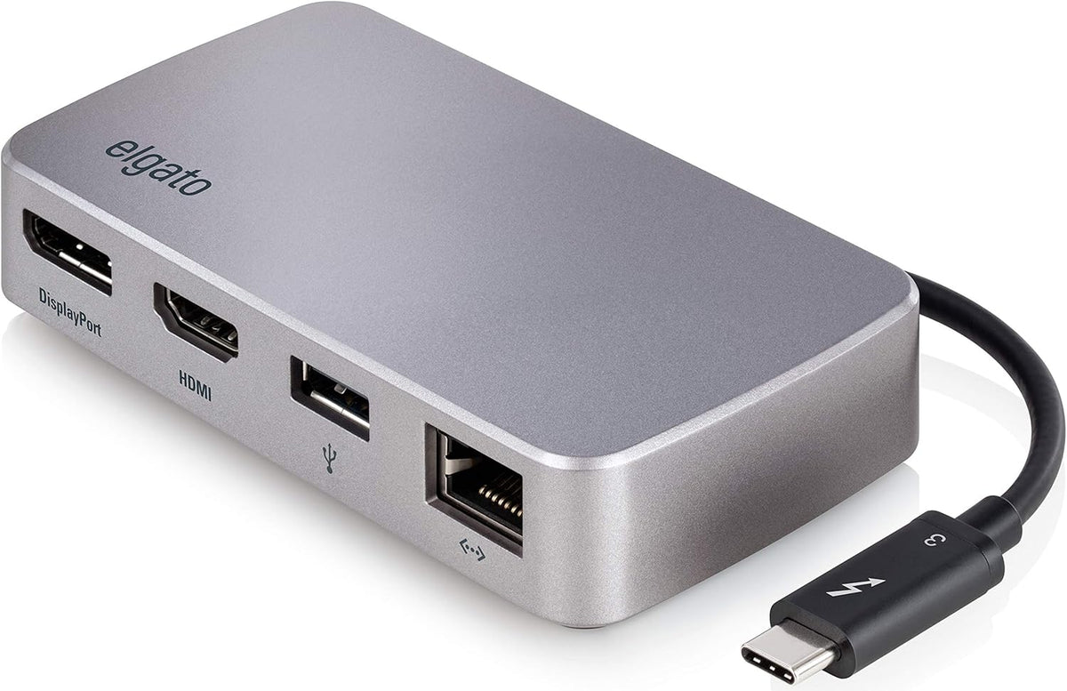 Thunderbolt 3 Mini Dock with Built-In Thunderbolt Cable, Gigabit Ethernet I5000
