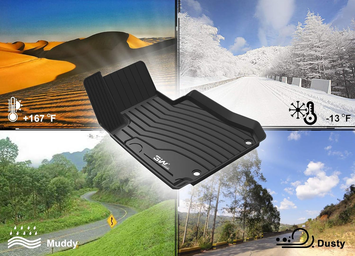 Black Heavy Duty All Weather Cargo Liner Trunk Mat Z4313