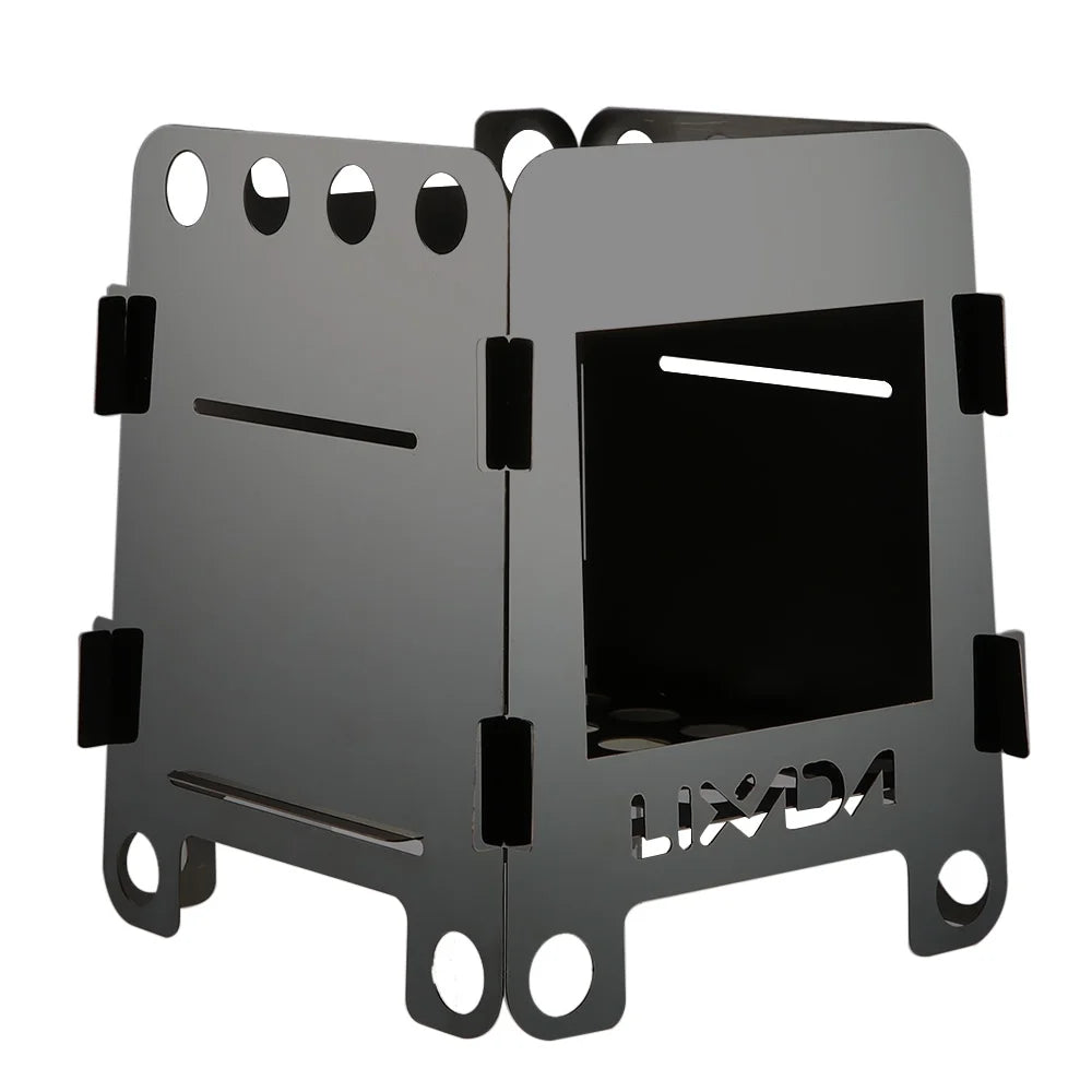 Portable Folding Stainless Steel Wood Burning Stove Y31535