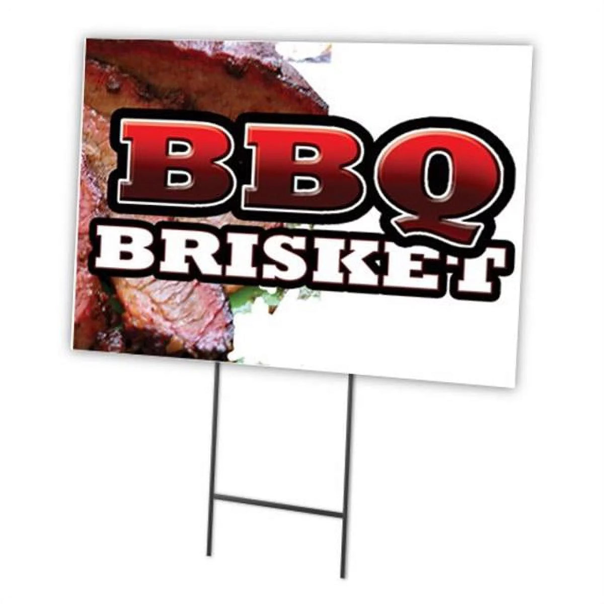 BBQ Brisket Yard Sign & Stake O9353