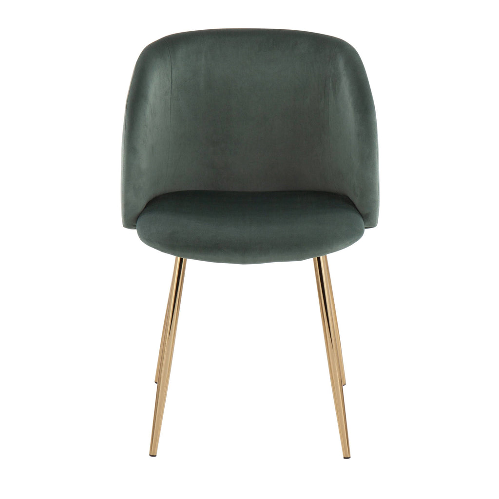 Black Velvet and Chrome Chair Set of 2 K47624