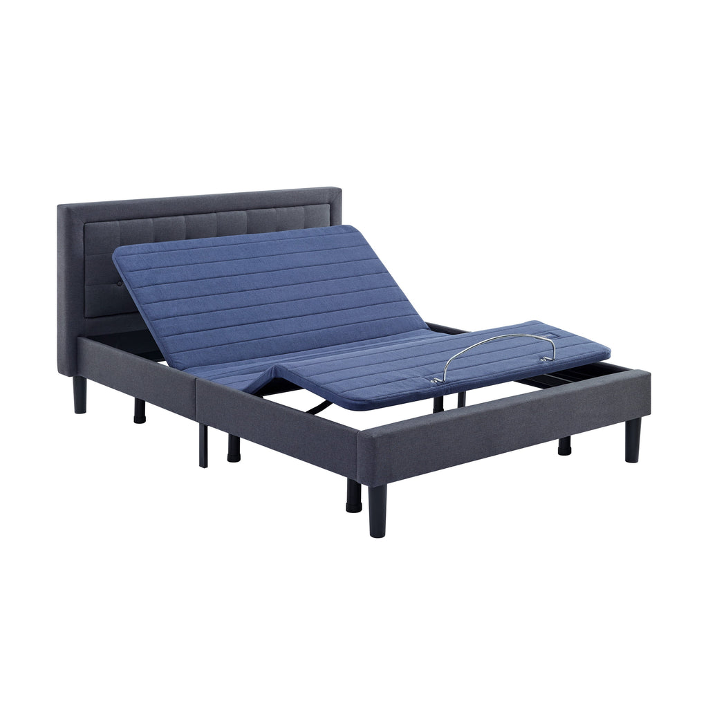 Queen Adjustable Metal Platform Bed Base with Wireless Remote Control M239647