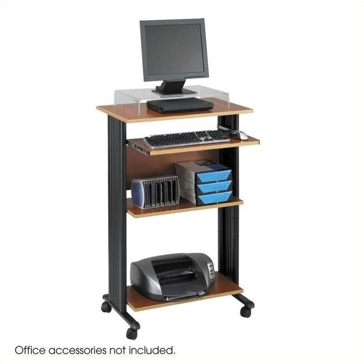 Standing Wood Workstation in Cherry E21835