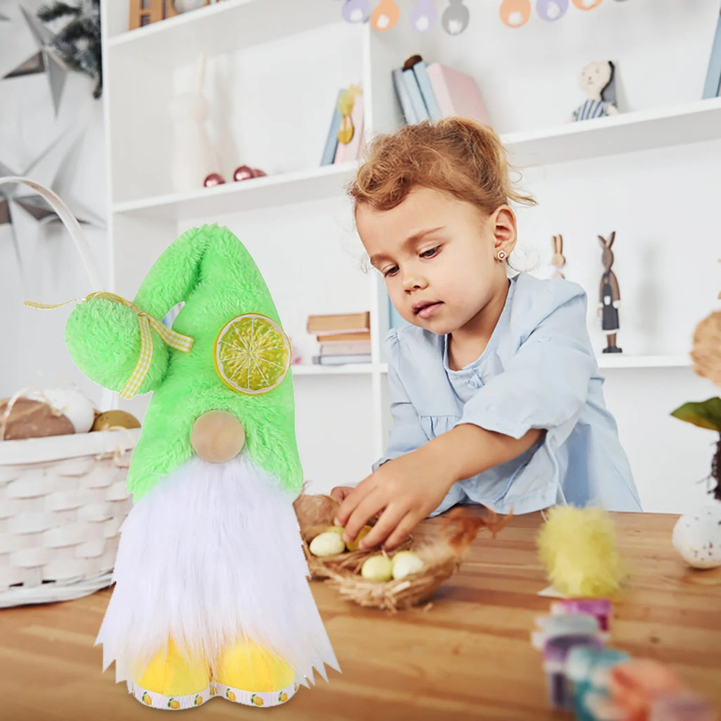 Lemon Doll Plush Dwarf Doll Home Decor O92772