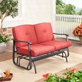 Steel Outdoor Glider Bench V24615
