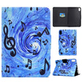 Colorful Painting Multi-Angle Viewing Folio Wallet Smart Cover for iPad 10th Generation 10.9 Inch Case X1490