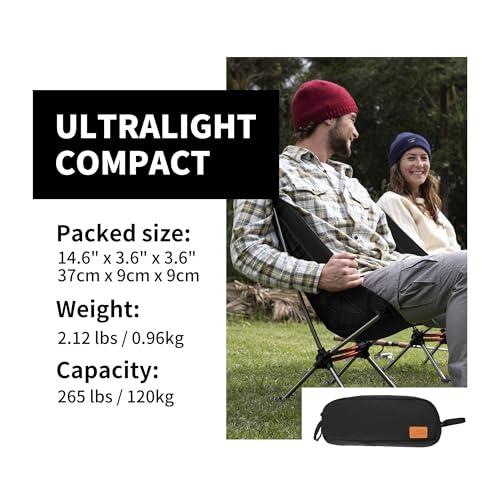 Ultralight Camping Chair with Anti-Sinking Feet A8351