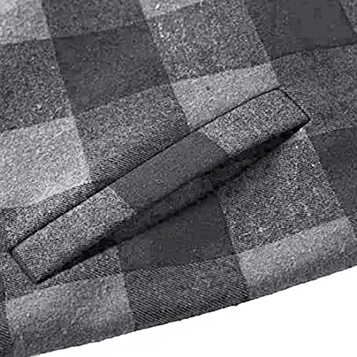 Mens Long Sleeve Sherpa Lined Flannel Shirt Jacket V1577