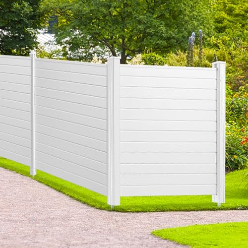 50" W x 50" H 2-Panel Vinyl Privacy Fence G738345