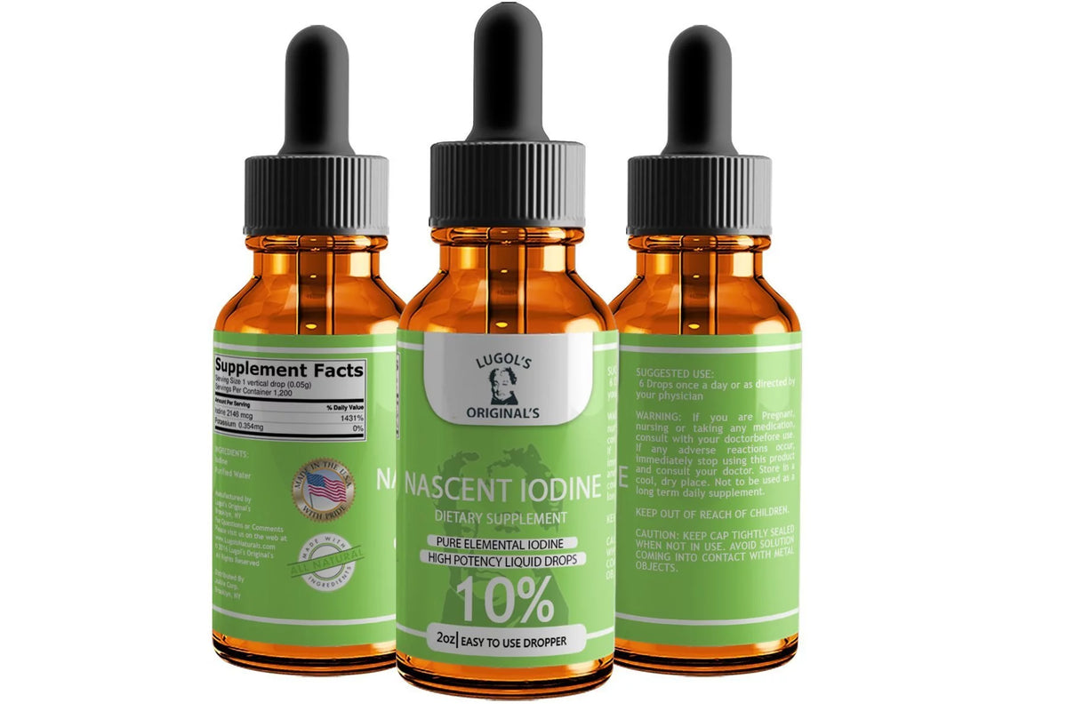 2 oz Nascent Iodine Liquid Drops O37634