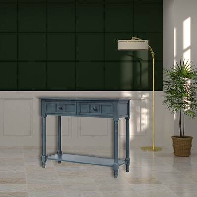 Console Table with Two Drawers and Bottom Shelf P66427