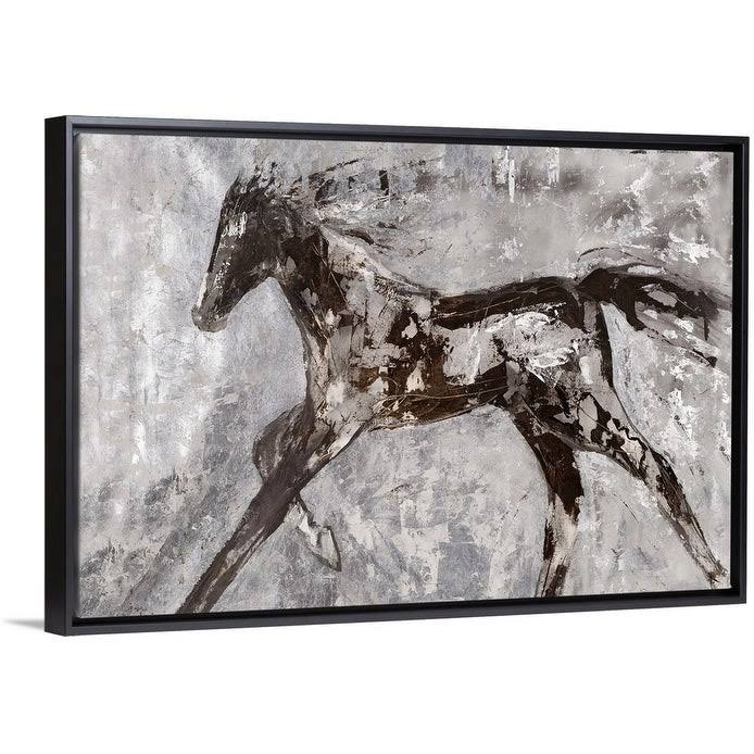 Black Float Frame Canvas Art - 24 x 16 K638