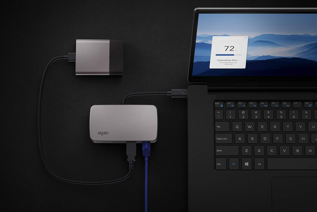 Thunderbolt 3 Mini Dock with Built-In Thunderbolt Cable, Gigabit Ethernet I5000