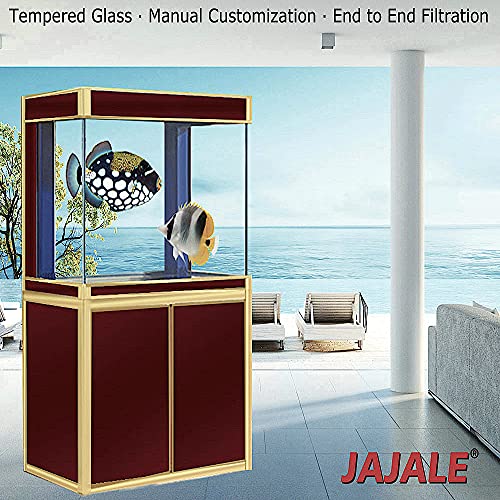 Aquarium Fish Tank LED Light Pump Freshwater Filter Fishtank Stand Bundle Ultra Clear Tempered Glass C77953