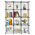 12-Cube Metal Wire Cube Storage Shelves W7504