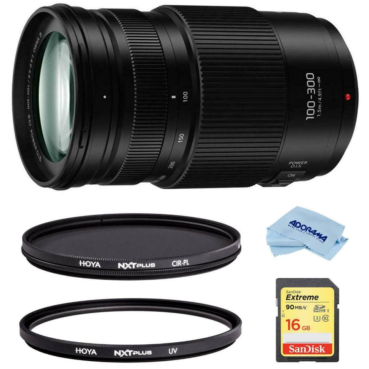 100-300mm f/4.0-5.6 II Zoom Lens for Micro Four Thirds with 67mm Hoya NXT Plus HMC E63138