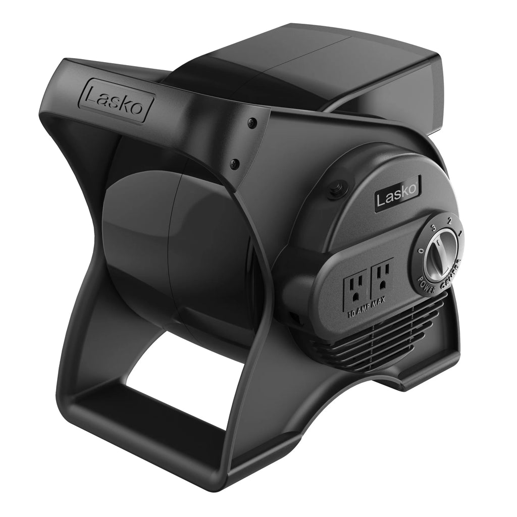 12 Pivoting High Velocity 3-Speed Blower Fan with Outlets, Black K28078