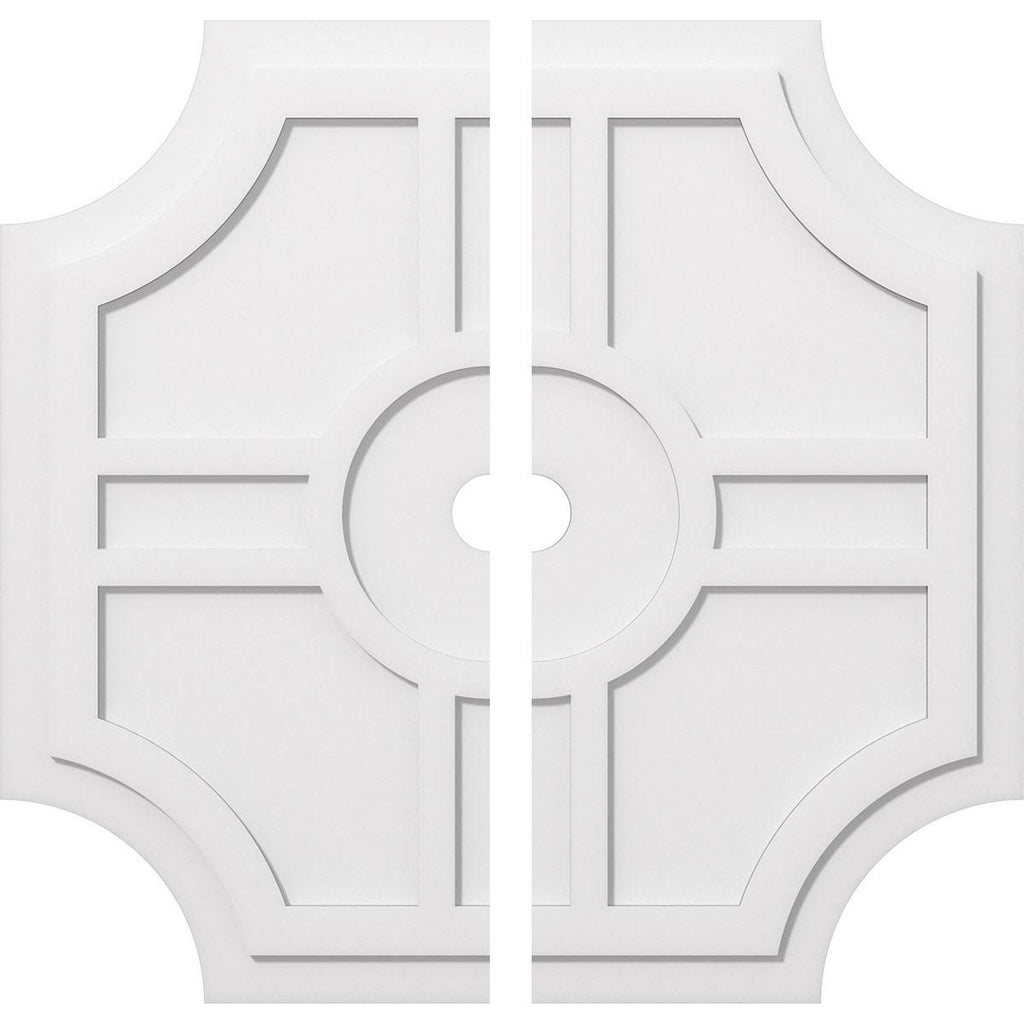 38 inchod x 3 inchid x 12 1/2 inchc x 1 inchp PVC Contemporary Ceiling Medallion R75408