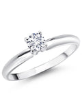 14K White Gold Solitaire Engagement Ring D779646