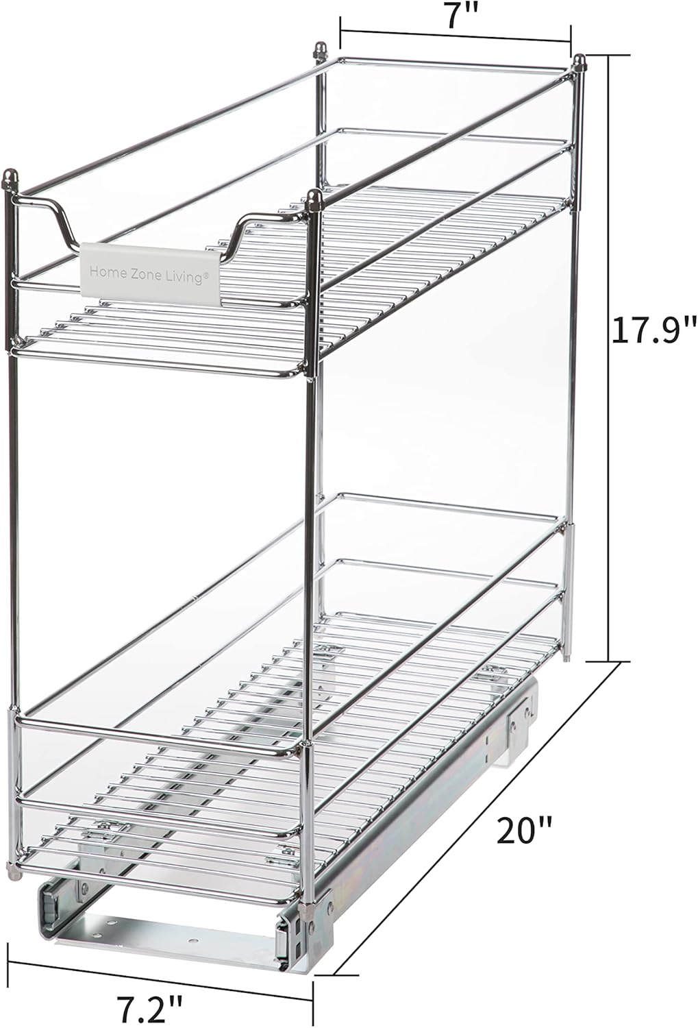 2-Tier Slide Out Drawer Cabinet Organizer L868