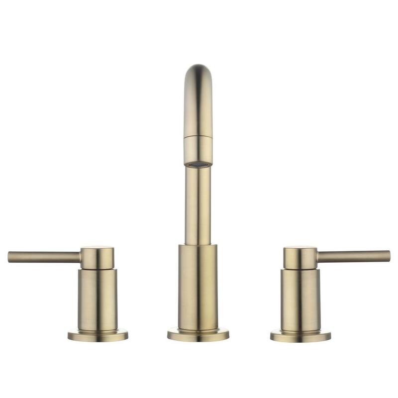 8 in. Widespread Double-Handle High-Arc Bathroom Faucet Matte Gold Z2266