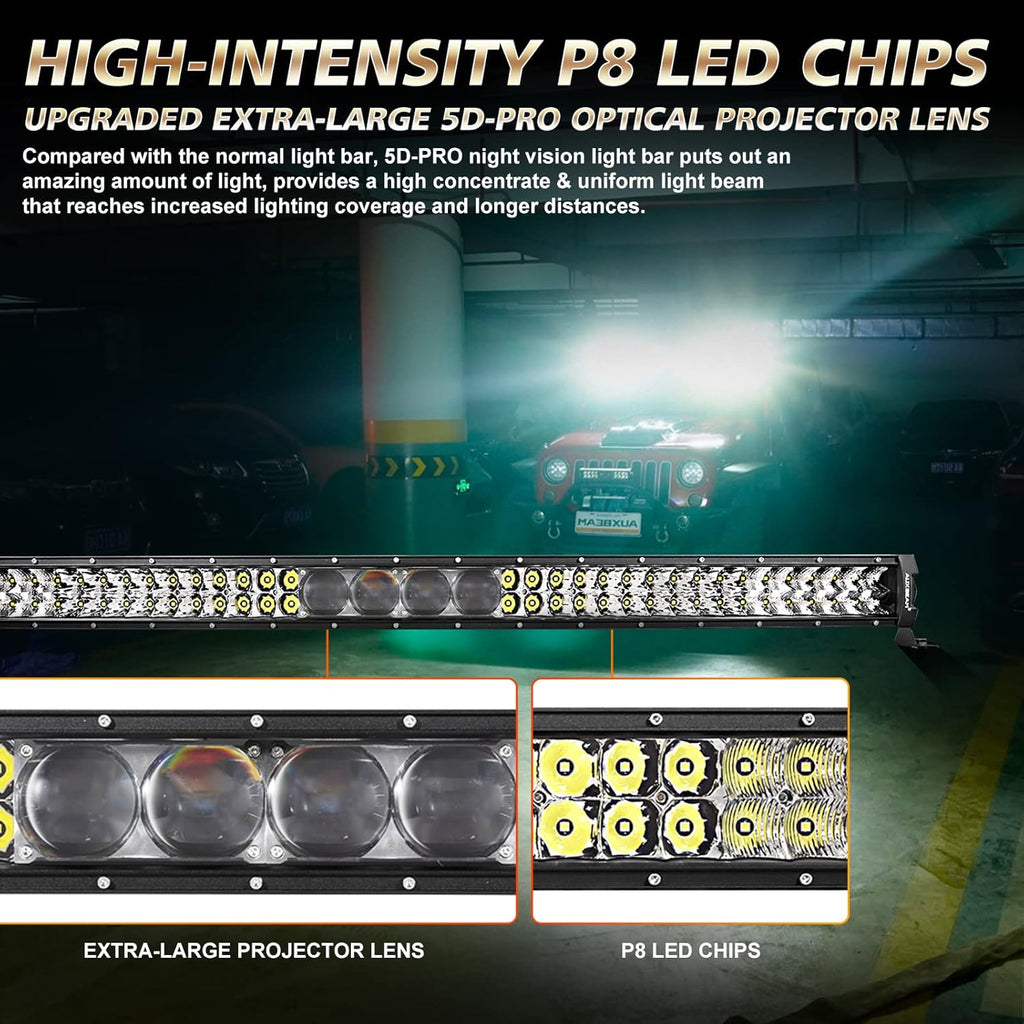 42 Inch 256W Dual Row LED Light Bar with Wiring Harness O91512