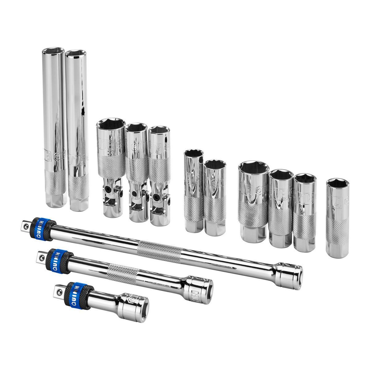 3/8 in. Drive SAE and Metric Spark Plug Socket Set, 14-Piece Q943