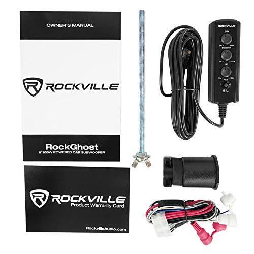 RockGhost Active Powered 8x22 Hidden Car Subwoofer for Full Size Spare Tire M990