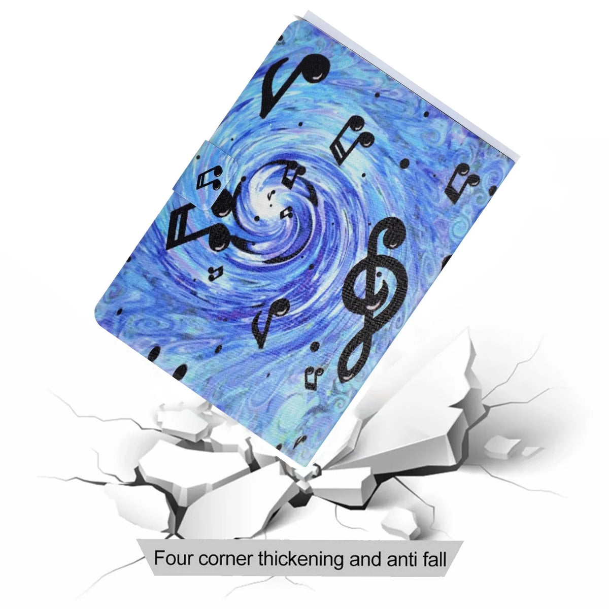 Colorful Painting Multi-Angle Viewing Folio Wallet Smart Cover for iPad 10th Generation 10.9 Inch Case X1490