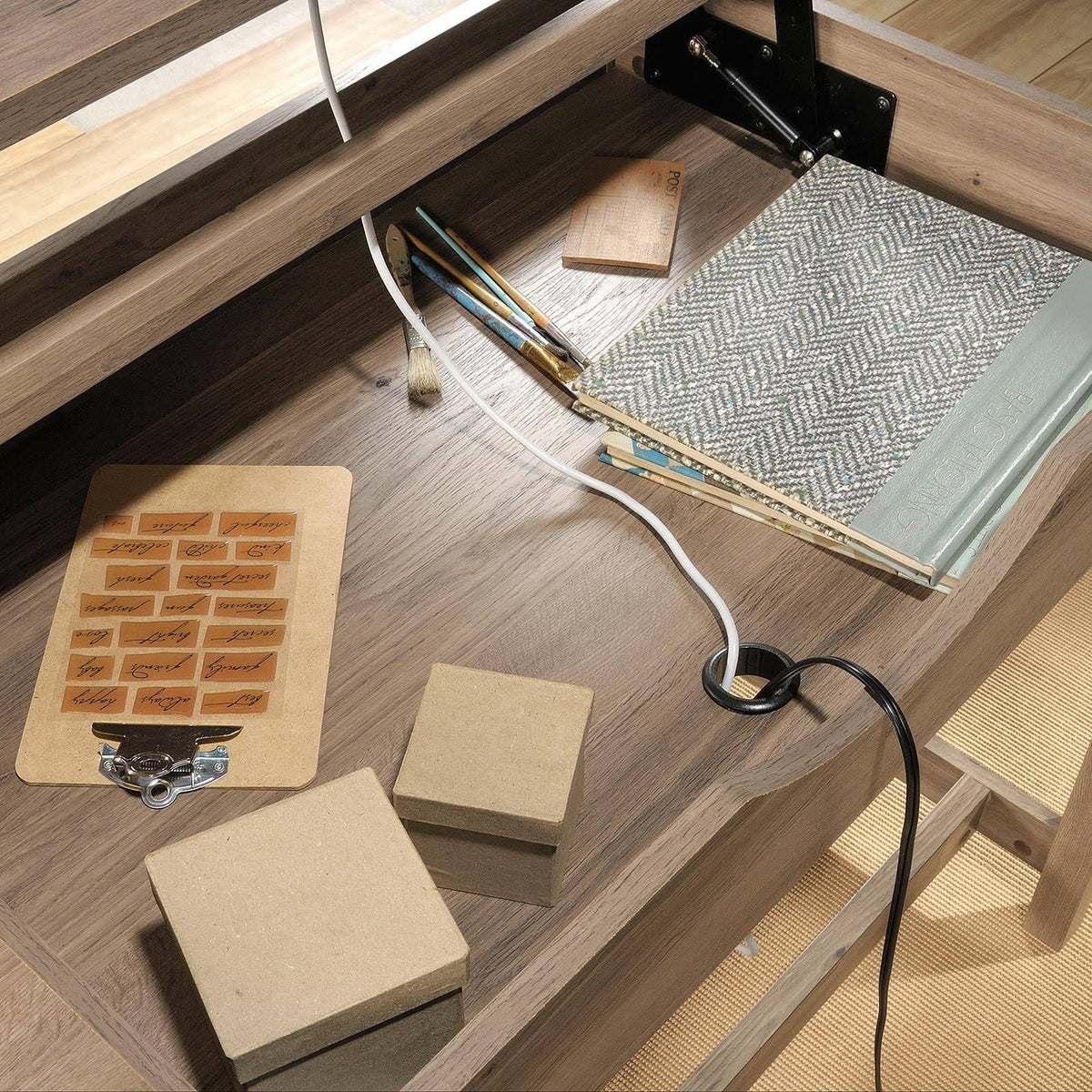 Salt Oak Computer Desk W3158