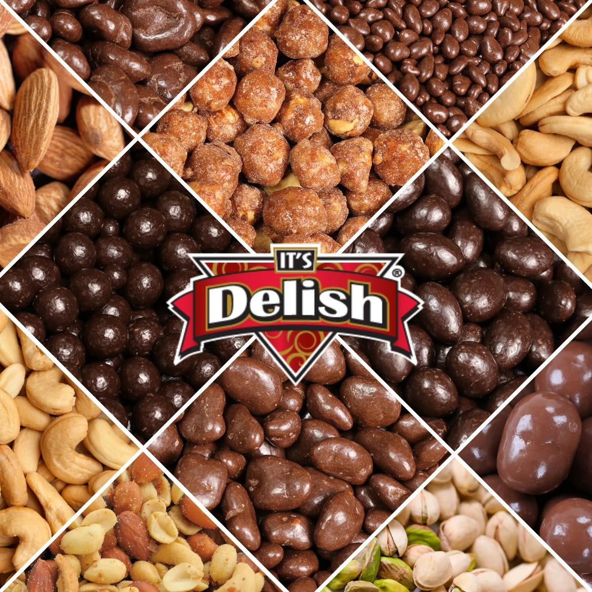 Dark Chocolate Covered Toffee Coated Hazelnuts 10 lbs Bulk Bag P56735