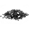 Medium Black Reflective Fire Glass B987