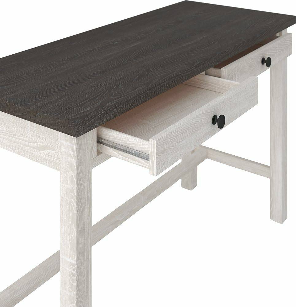Two-Tone Desk, File Cabinet & Swivel Desk Chair D94926